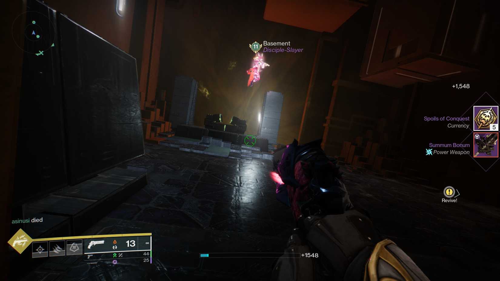 finding the first hidden chest in the salvation's edge raid in Destiny 2