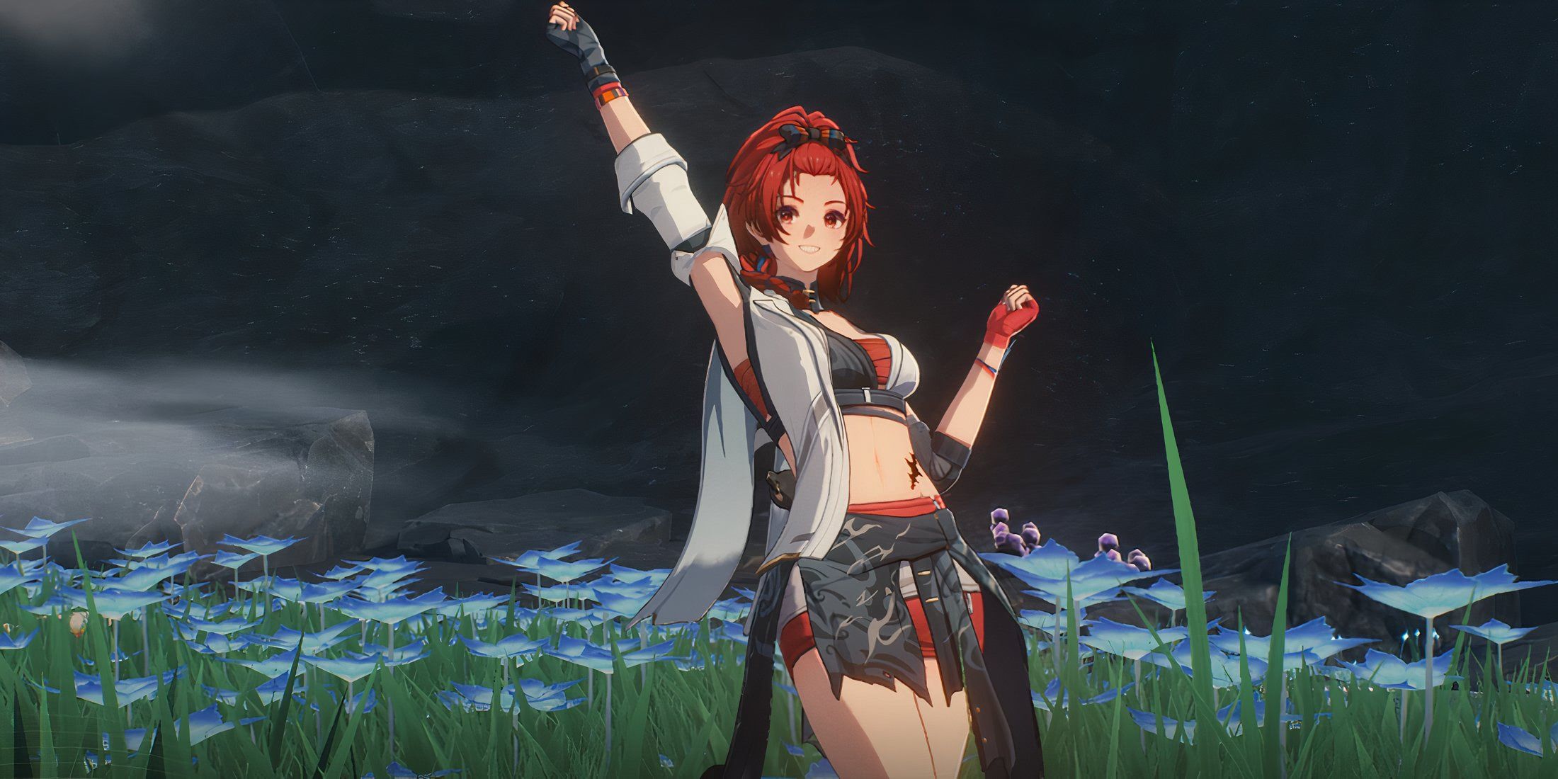 Chixia's idle pose in Wuthering Waves