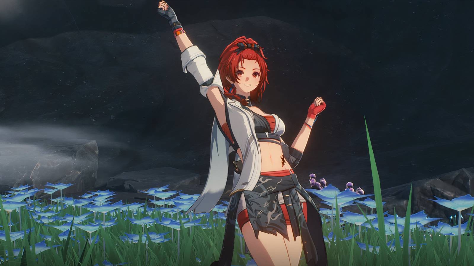 Chixia's idle pose in Wuthering Waves