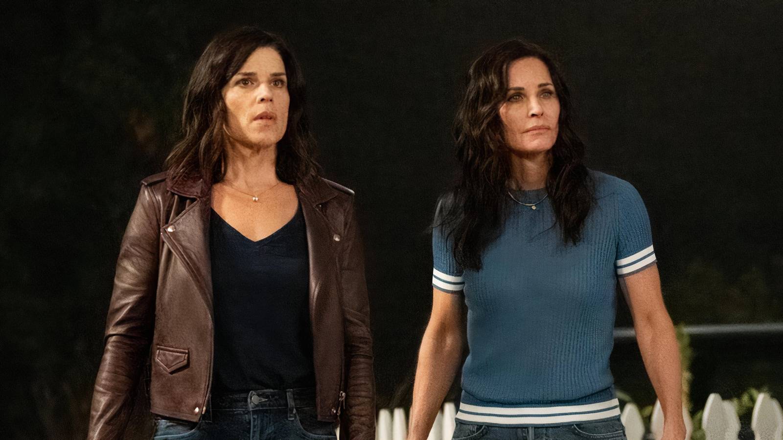 sidney prescott and gale weathers at stu's house