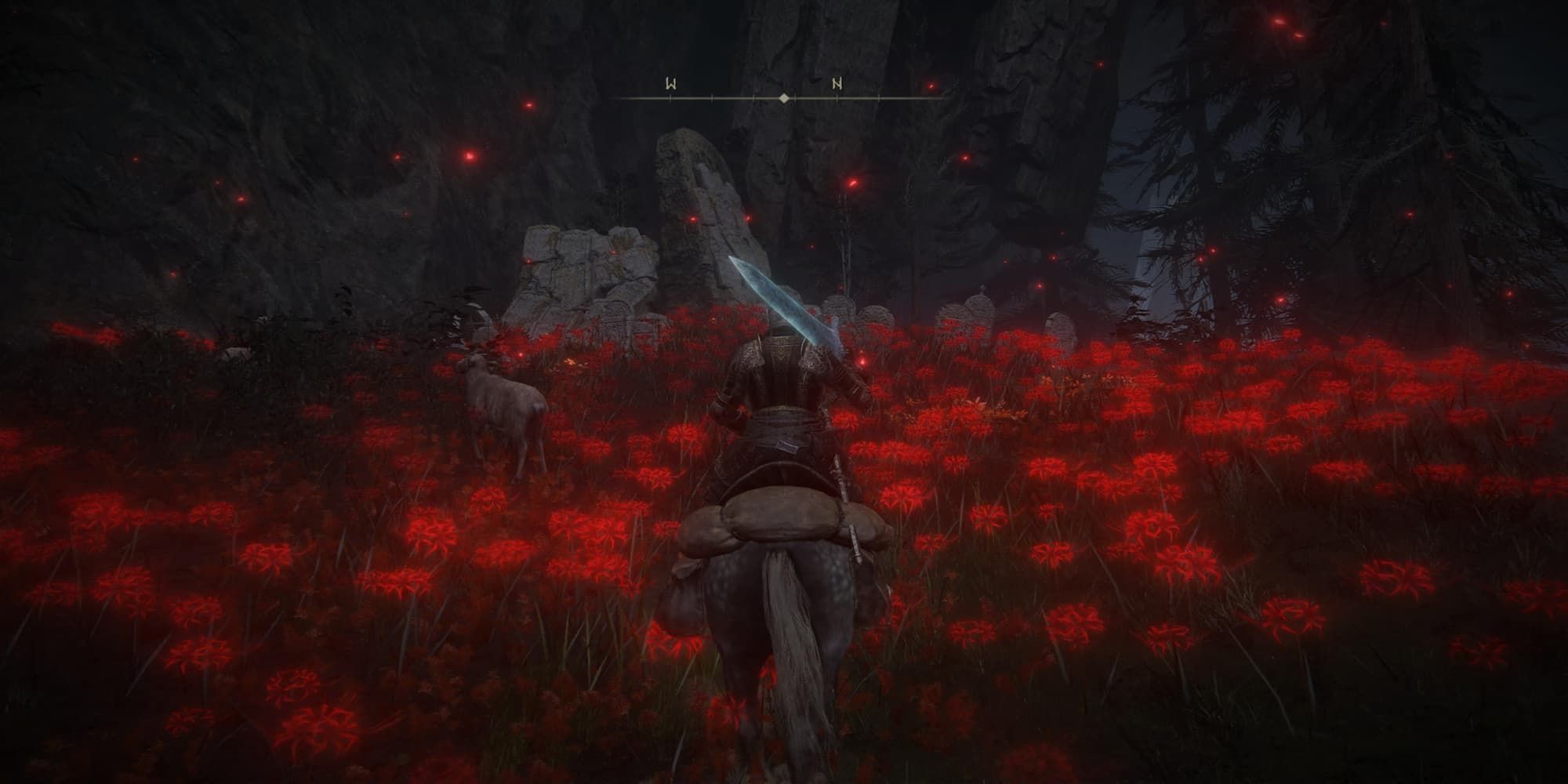 The Player Standing Near The Location Of The Spirit Glaive