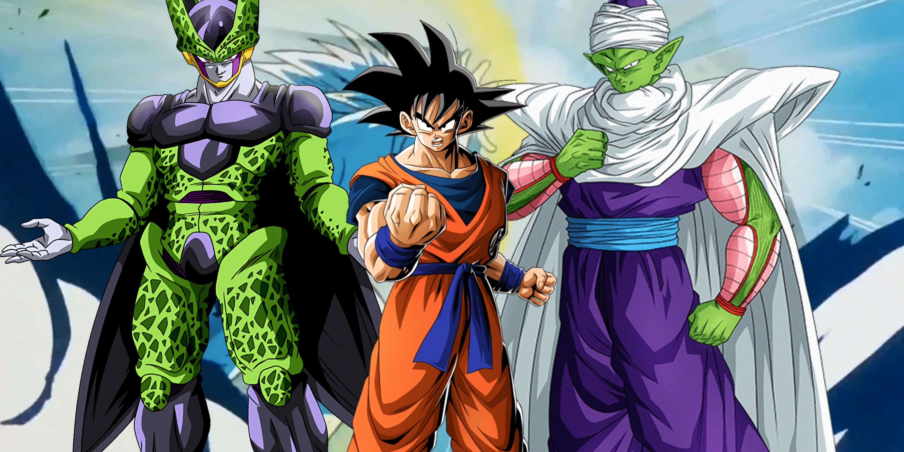 5 Most Creative Fighters In Dragon Ball, Ranked Goku Piccolo Perfect Cell - Featured