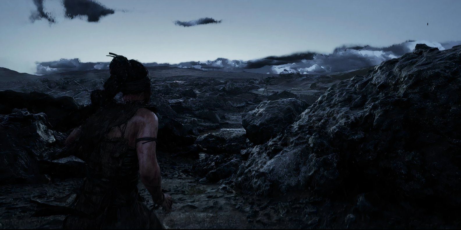 An image of the fog removed via a mod from Senua's Saga: Hellblade 2