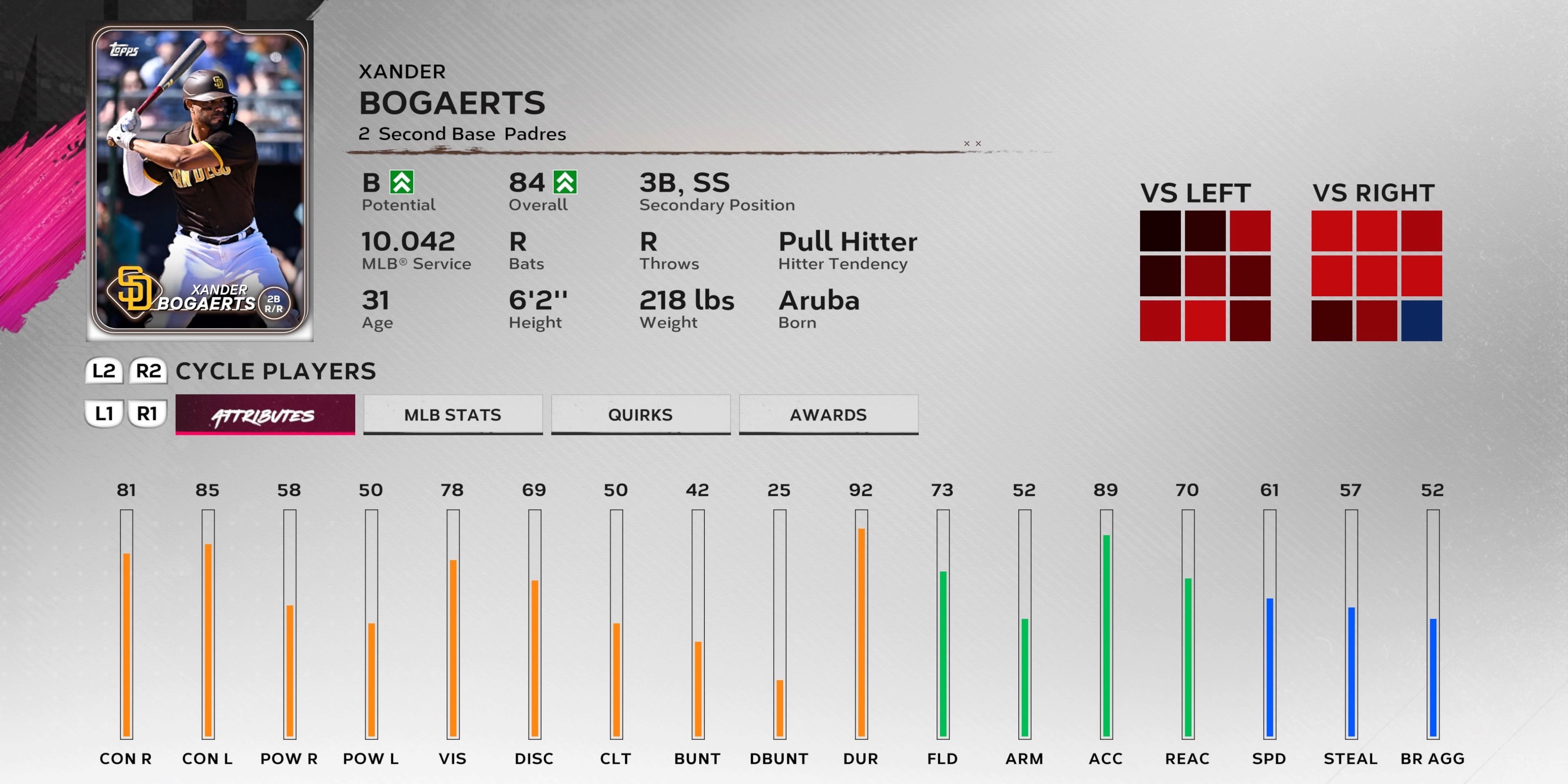 Xander Bogaerts MLB The Show 24 San Diego Padres