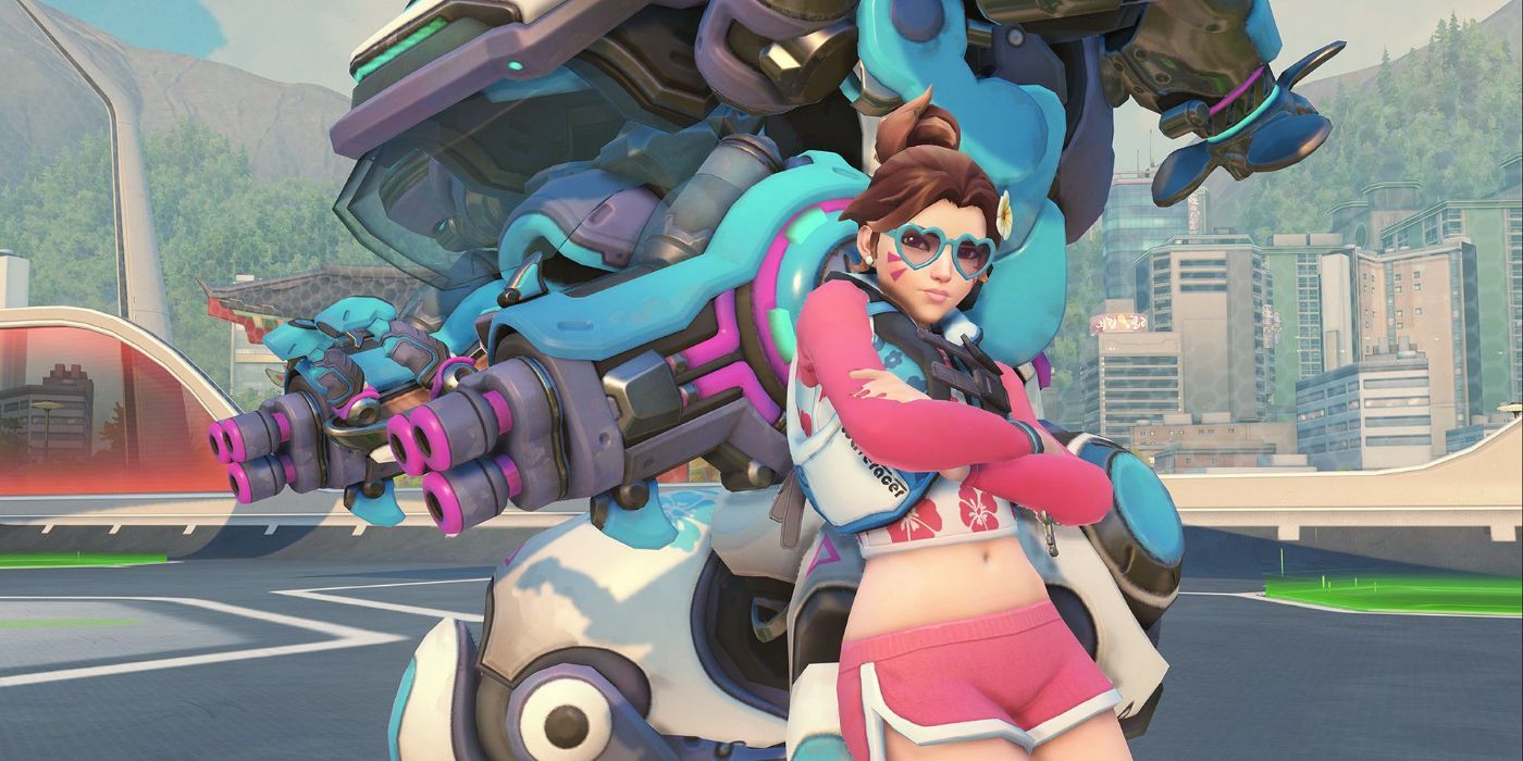 D.Va from Overwatch 2 equipped with the Waveracer skin