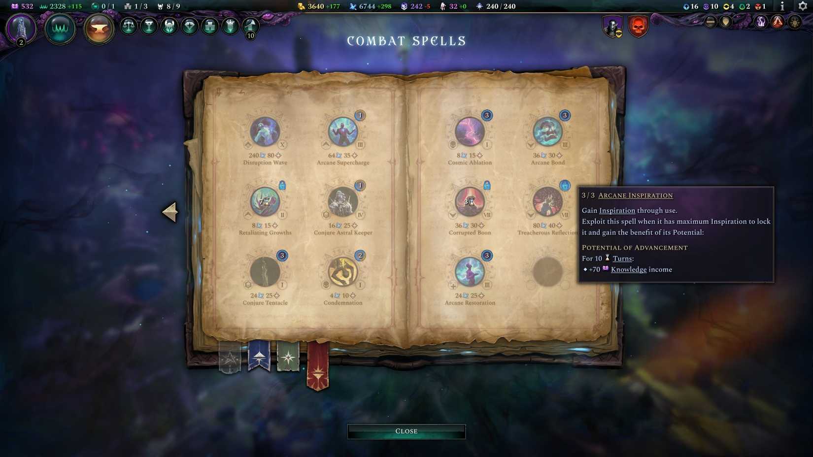 Age of Wonders 4 Arcane Inspiration