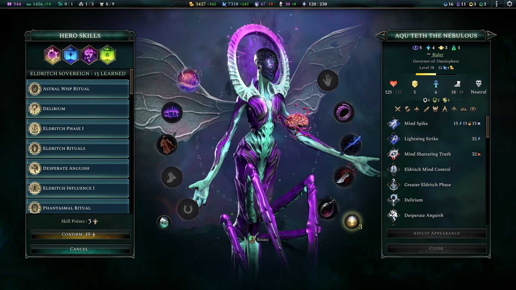 Age of Wonders 4 Eldritch Hero Skills