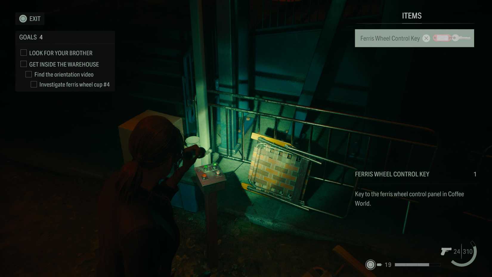 alan wake 2 night springs episode 2 using the ferris wheel control key