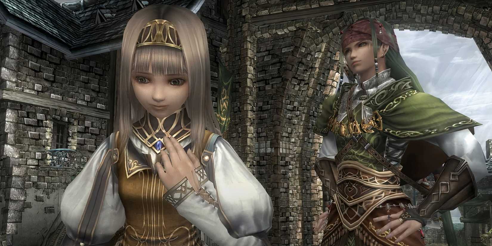 Alicia and Rufus in Valkyrie Profile 2 Silmeria