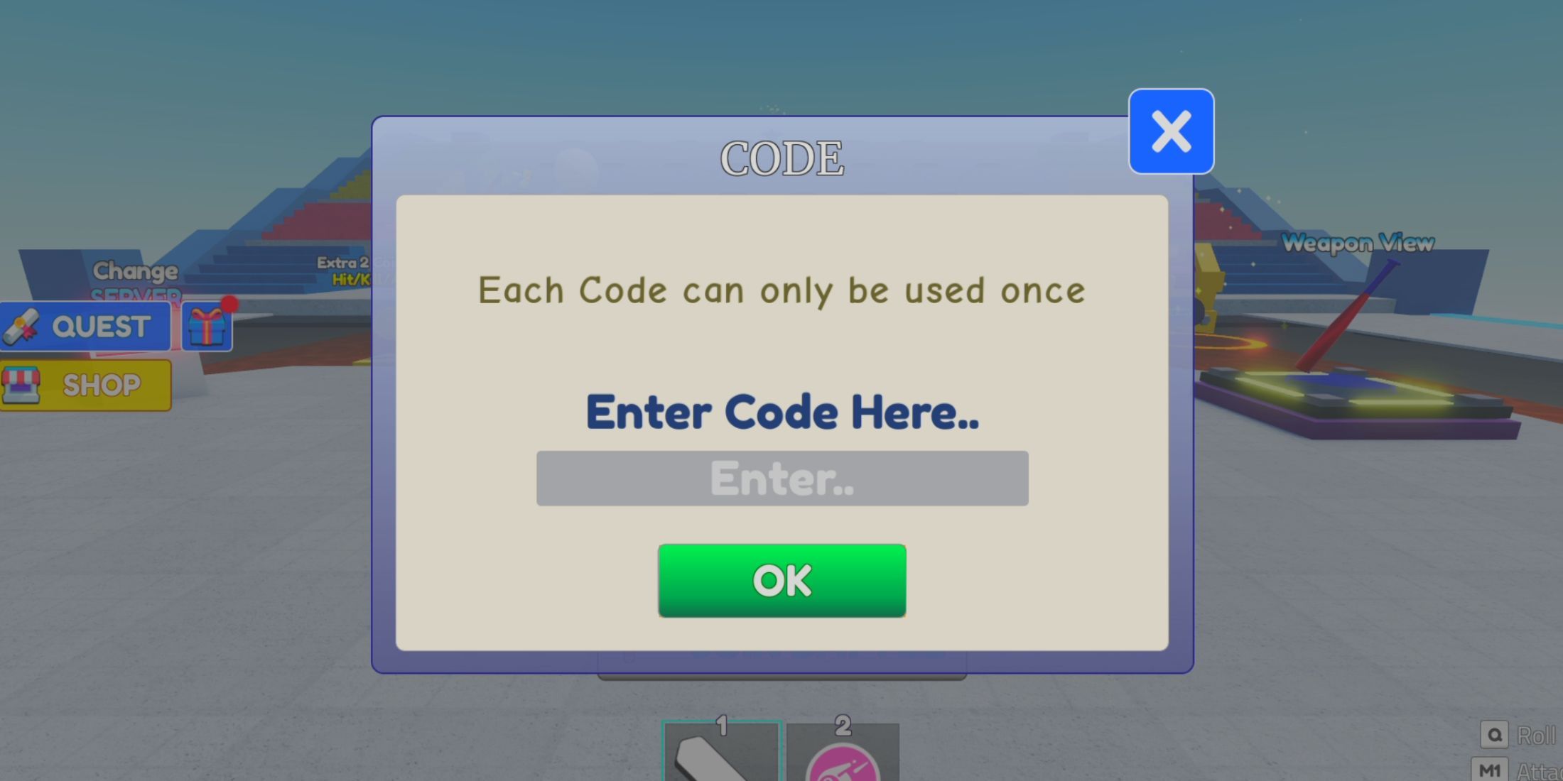 Allblox Battles the codes tab