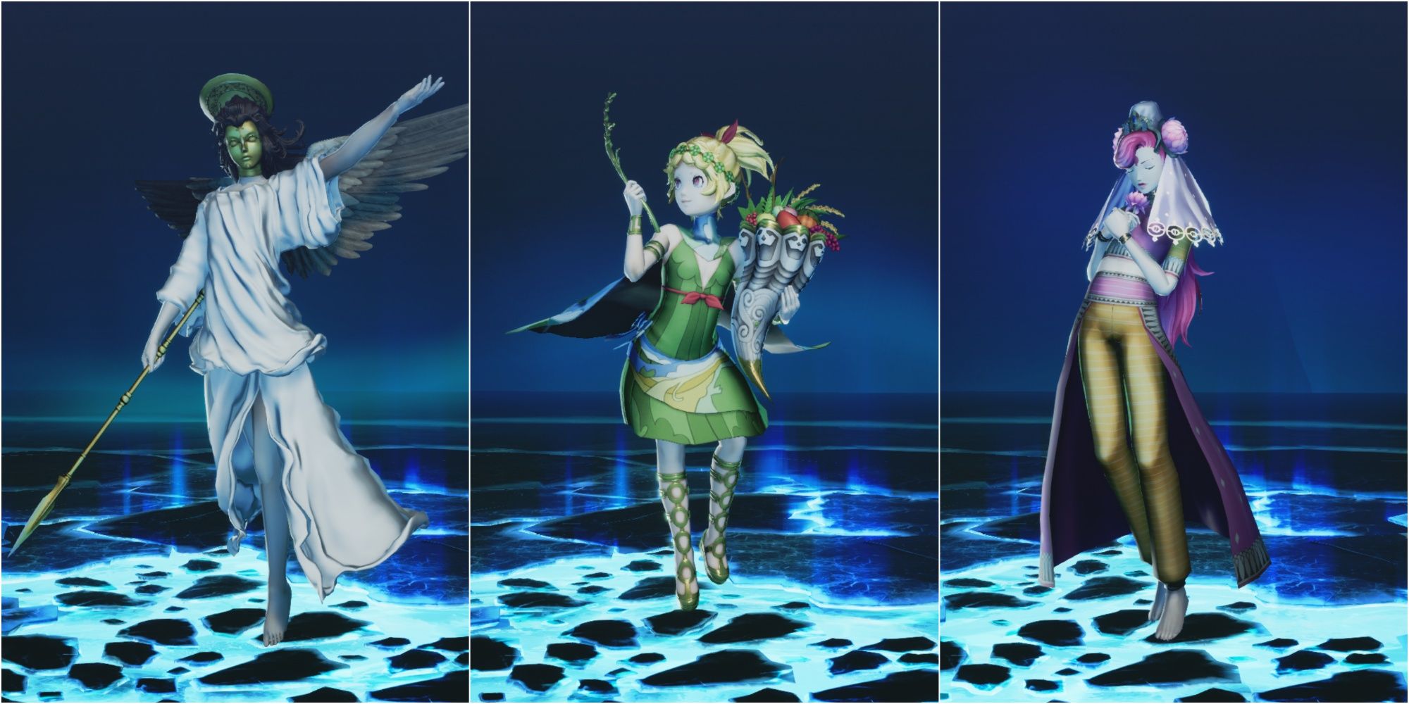 Angel, Demeter and Pavarti in Shin Megami Tensei 5 Vengeance