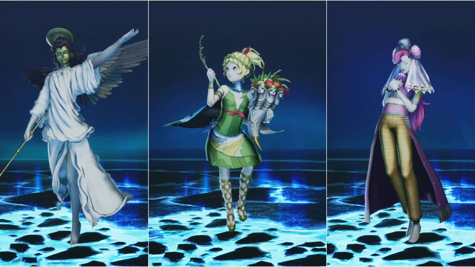 Angel, Demeter and Pavarti in Shin Megami Tensei 5 Vengeance