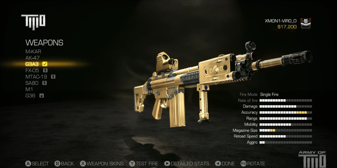 An image of a customized gun from Army of Two