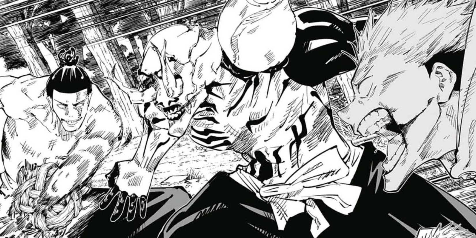 Aoi Todo and Yuji Itadori vs Hanami (Manga)