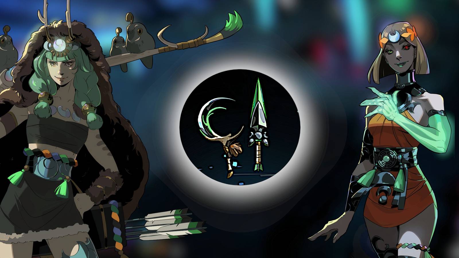 Artemis Blades in Hades 2 with Melinoe and Artemis-1