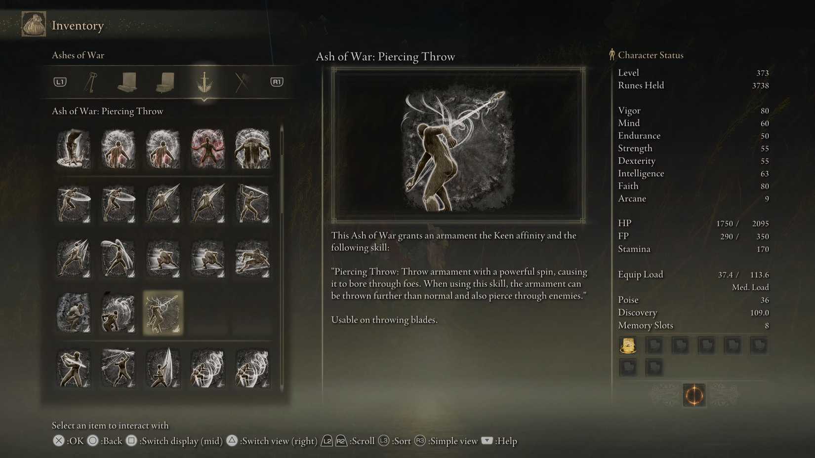 Ash of War Piercing Throw in Shadow of the Erdtree