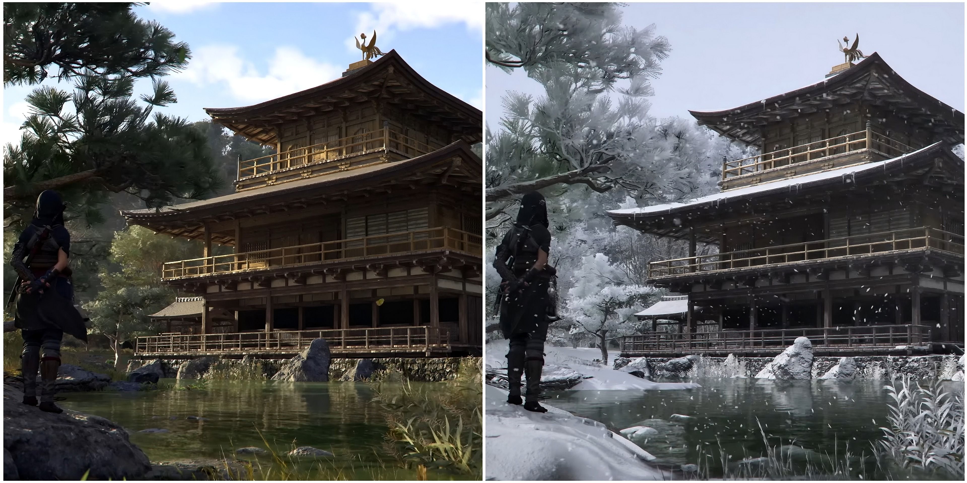 Showcasing changing seasons in AC Shadows