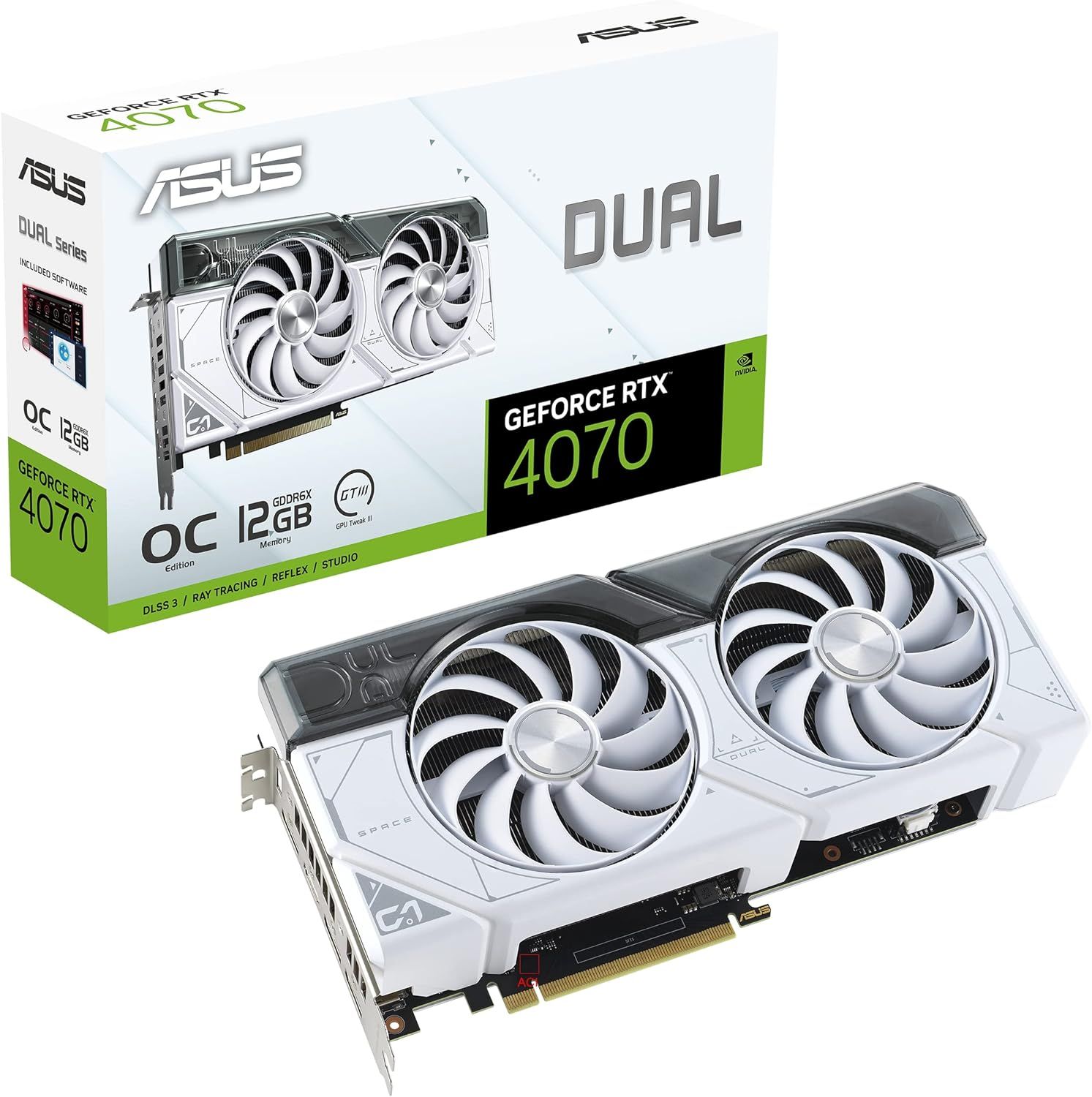 ASUS Dual GeForce RTX 4070 White OC Edition