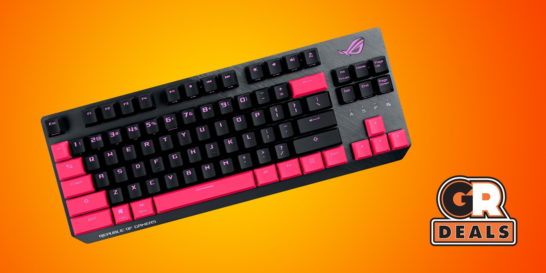 Приобретите клавиатуру Asus TKL Vibrant Electro Punk со скидкой более 20 долларов.
