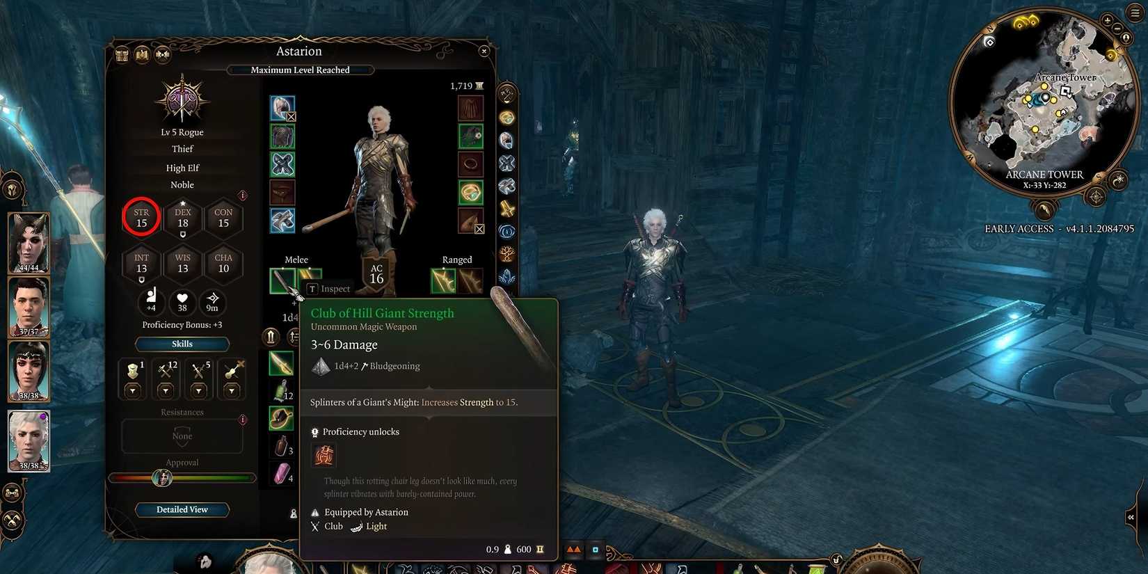 Club of Hill Giant Strength showcased in Baldur's Gate 3