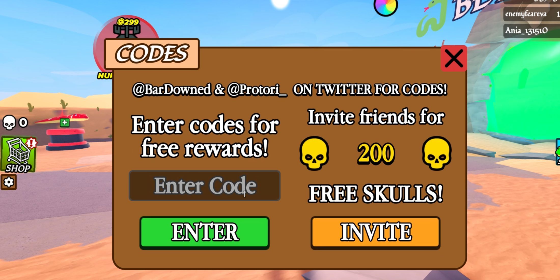 Roblox: Be a Snake Codes