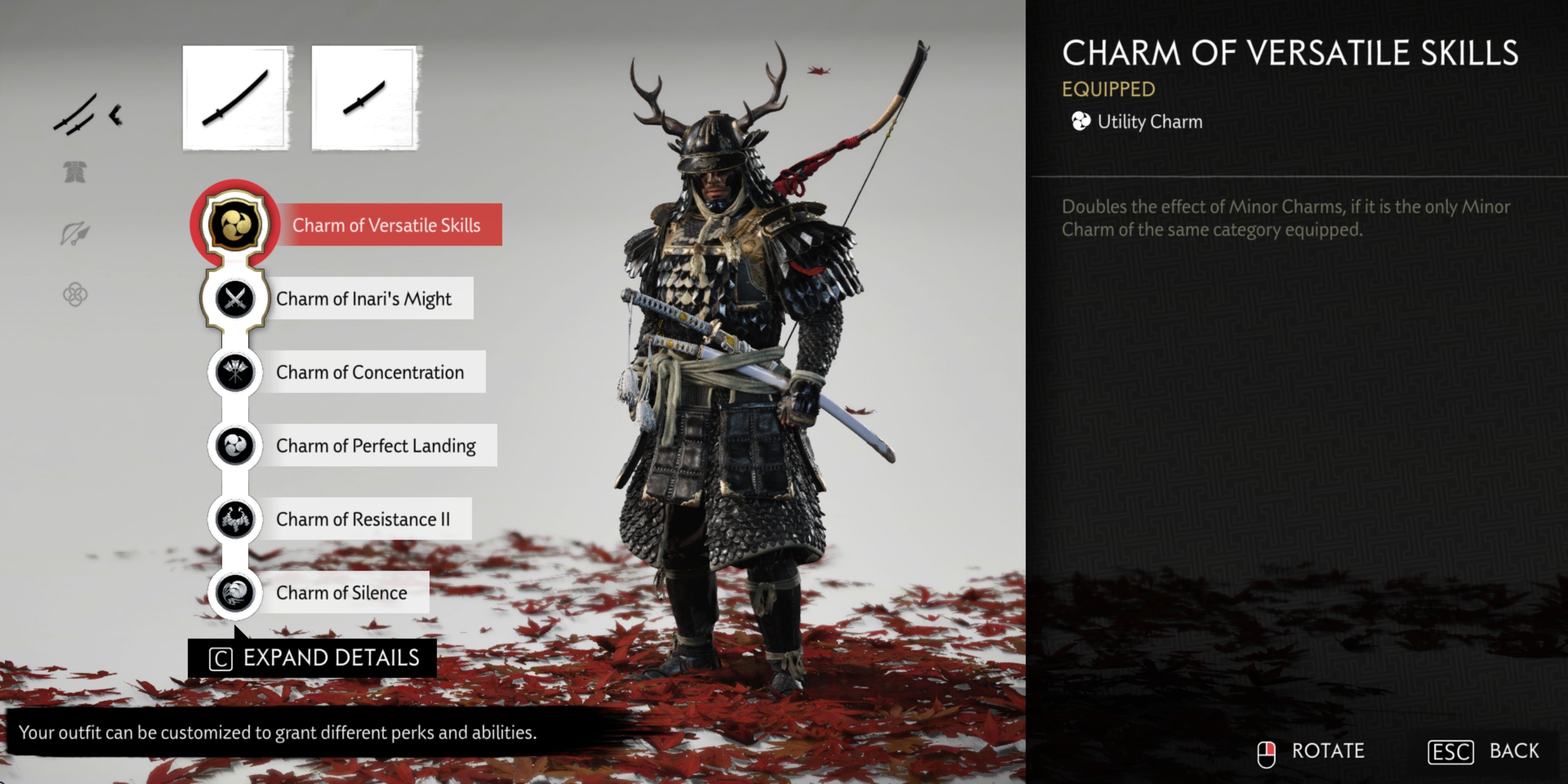 Ghost of Tsushima: How to Get & Use Charm of Versatile Skills (Iki ...