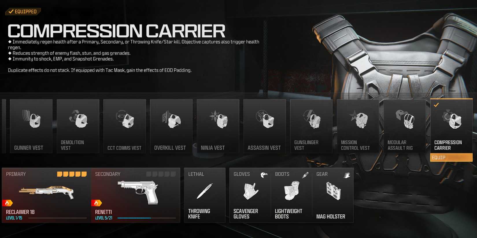 Best equipment for the Reclaimer 18 in Modern Warfare 3 