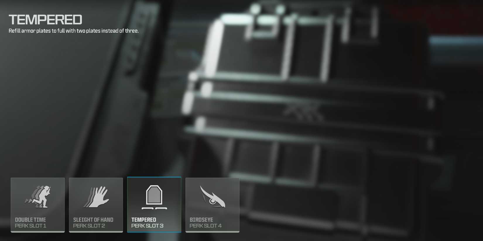 Screenshot of the best Perk Package to use for the JAK Requiem Kastov 762 loadout in Warzone 