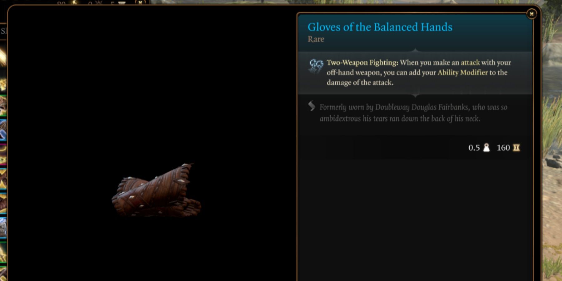 BG3 Gloves of the Balanced Hands in-game item menu description