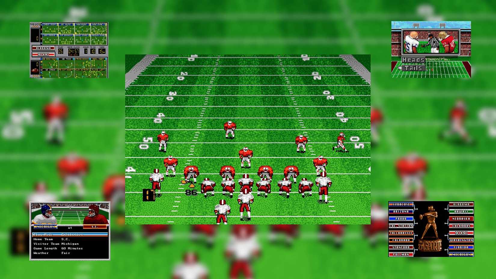 Bill Walsh College Football before NCAA college football games