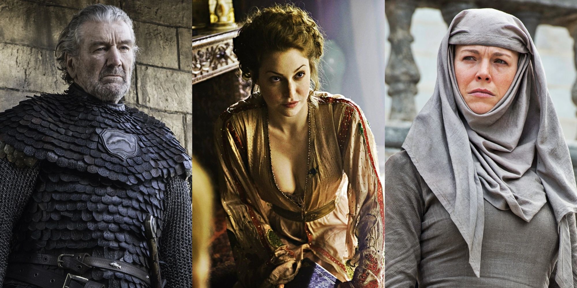 Blackfish, Ros and Unella in Game of Thrones