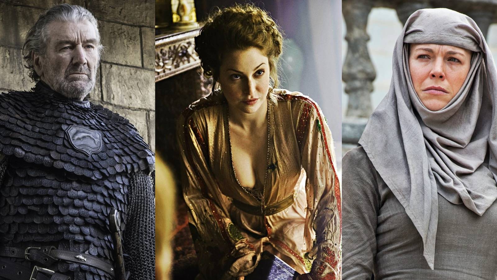 Blackfish, Ros and Unella in Game of Thrones