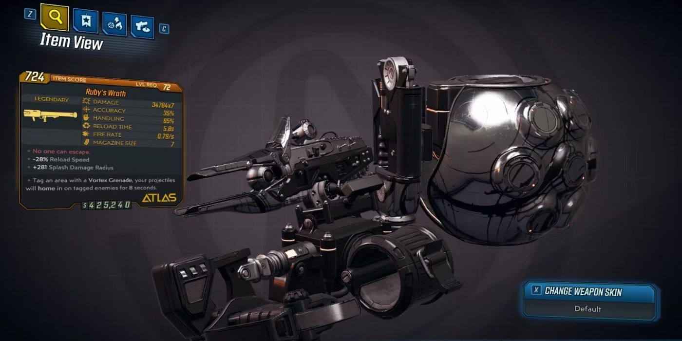 Legendary Weapon Ruby's Wrath in Borderlands 3 