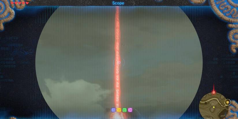 A pin on the overworld in The Legend of Zelda Breath of the Wild