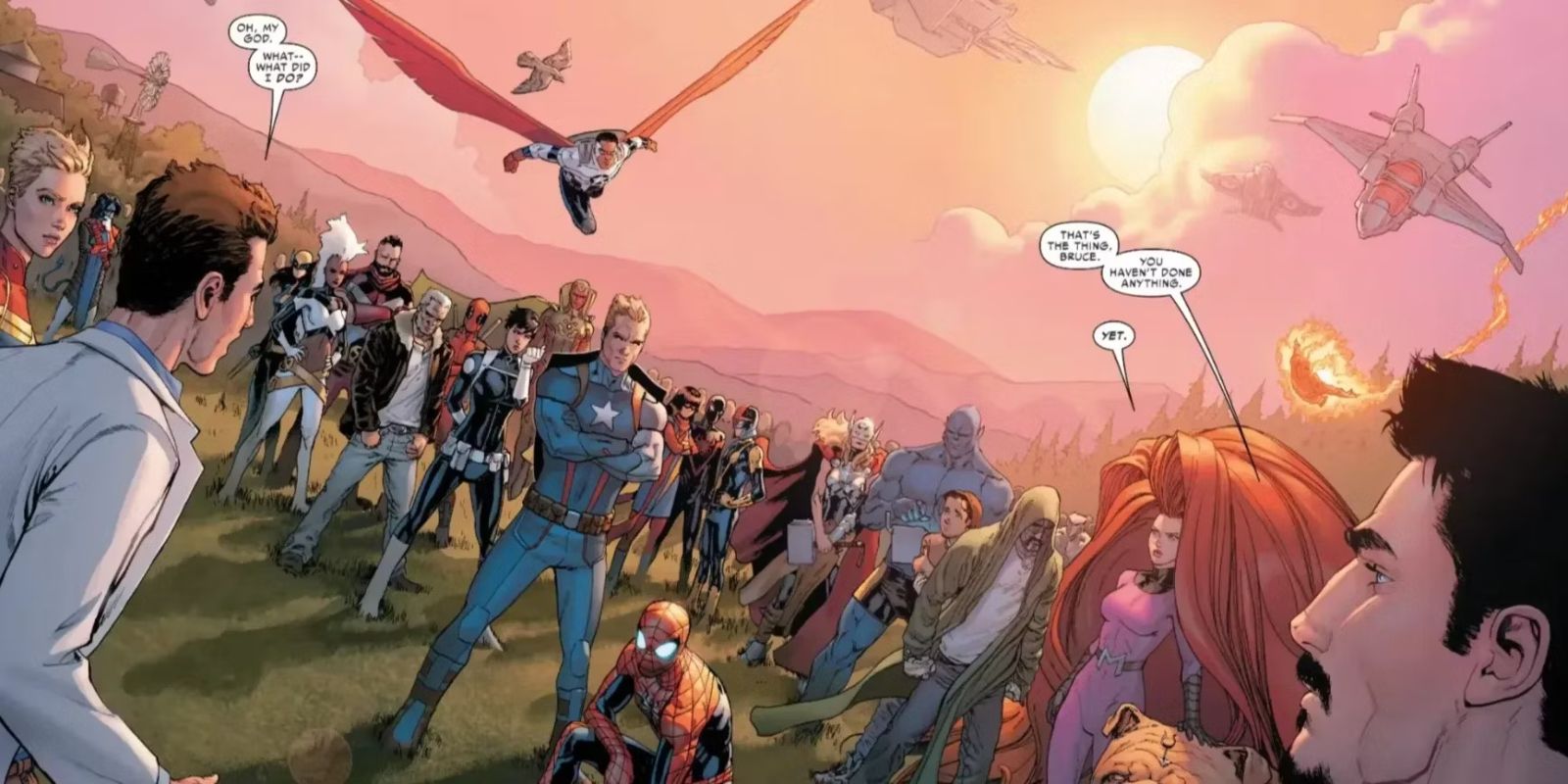 A group of heroes in Civil War 2