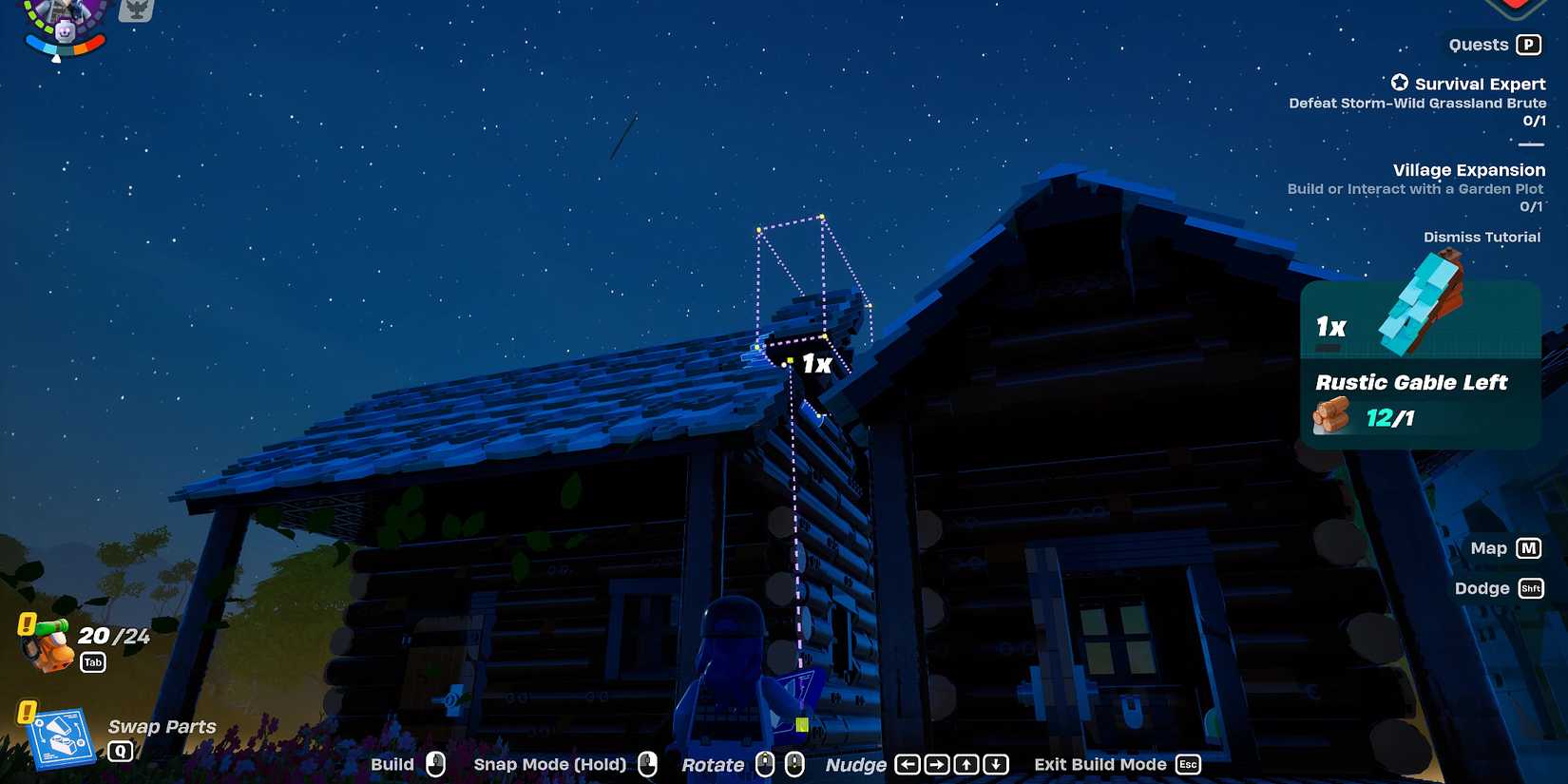 building a Village in LEGO Fortnite's Expert Mode 