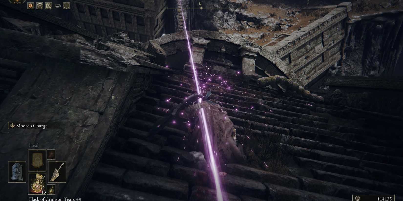 careful of being sniped inside stone coffin fissure in elden ring shadow of the erdtree dlc in elden ring shadow of the erdtree dlc