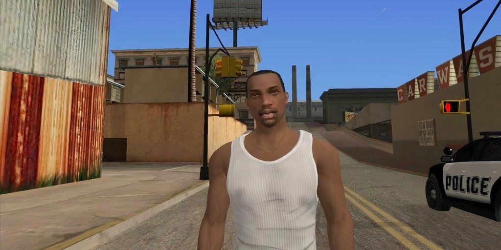 Carl CJ Johnson in GTA San Andreas