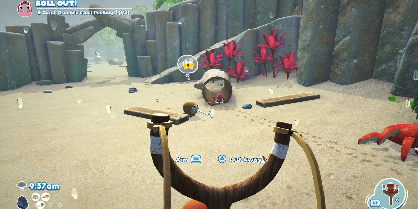 Catching creatures in Bugsnax