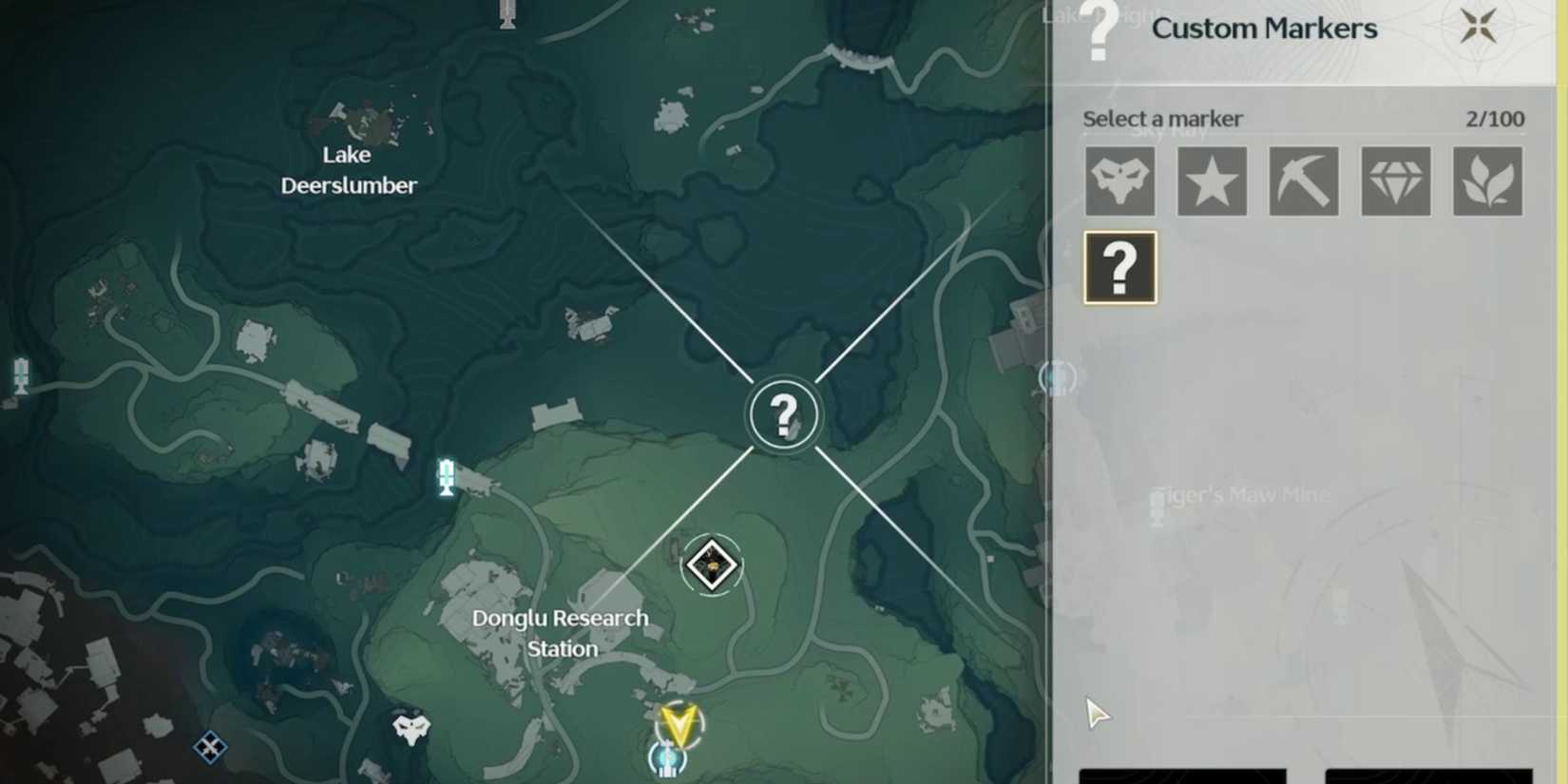 cave entrance to h11 diamonclaw location on map in wuthering waves