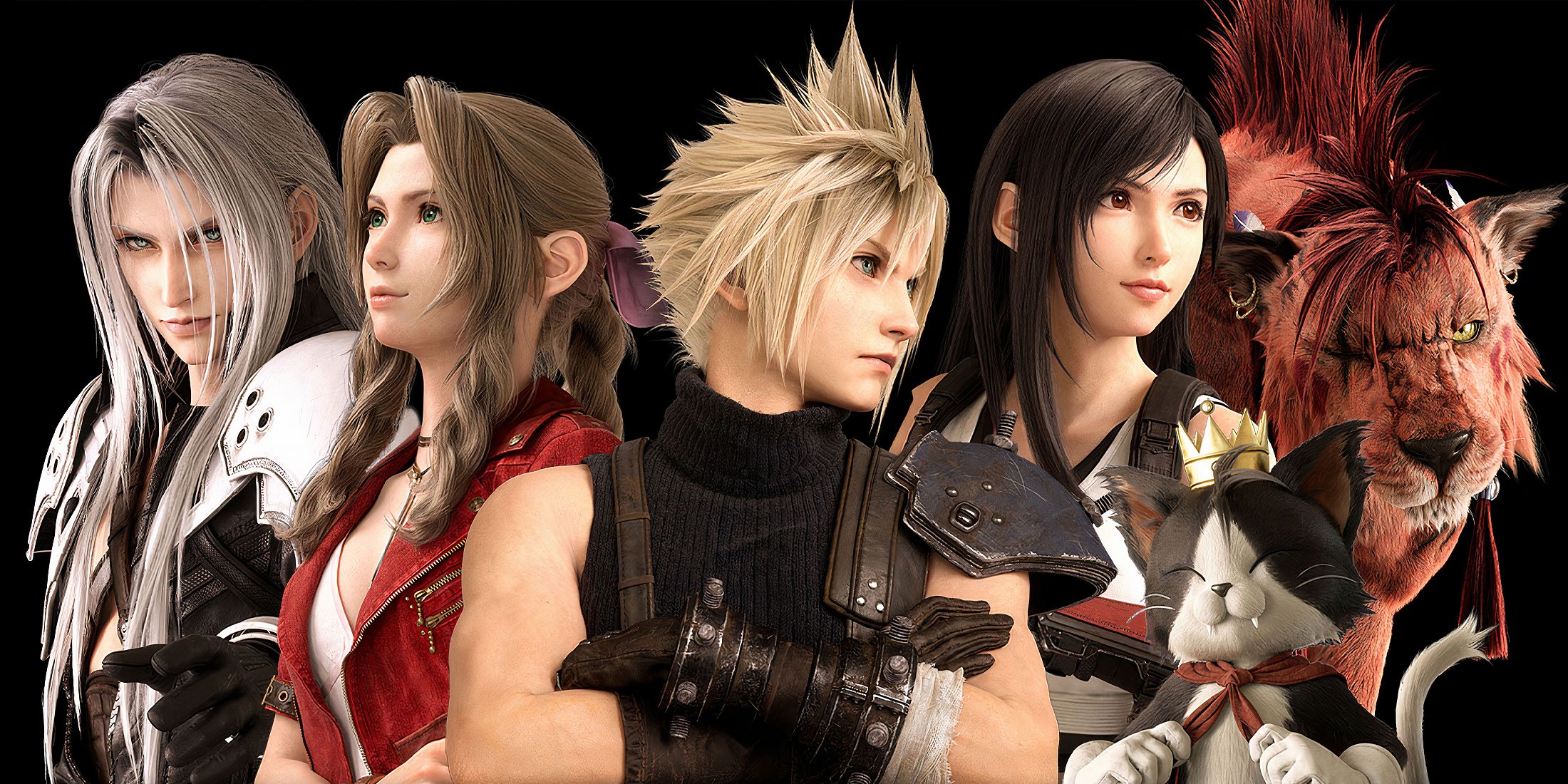 Characters from Final Fantasy 7 Rebirth