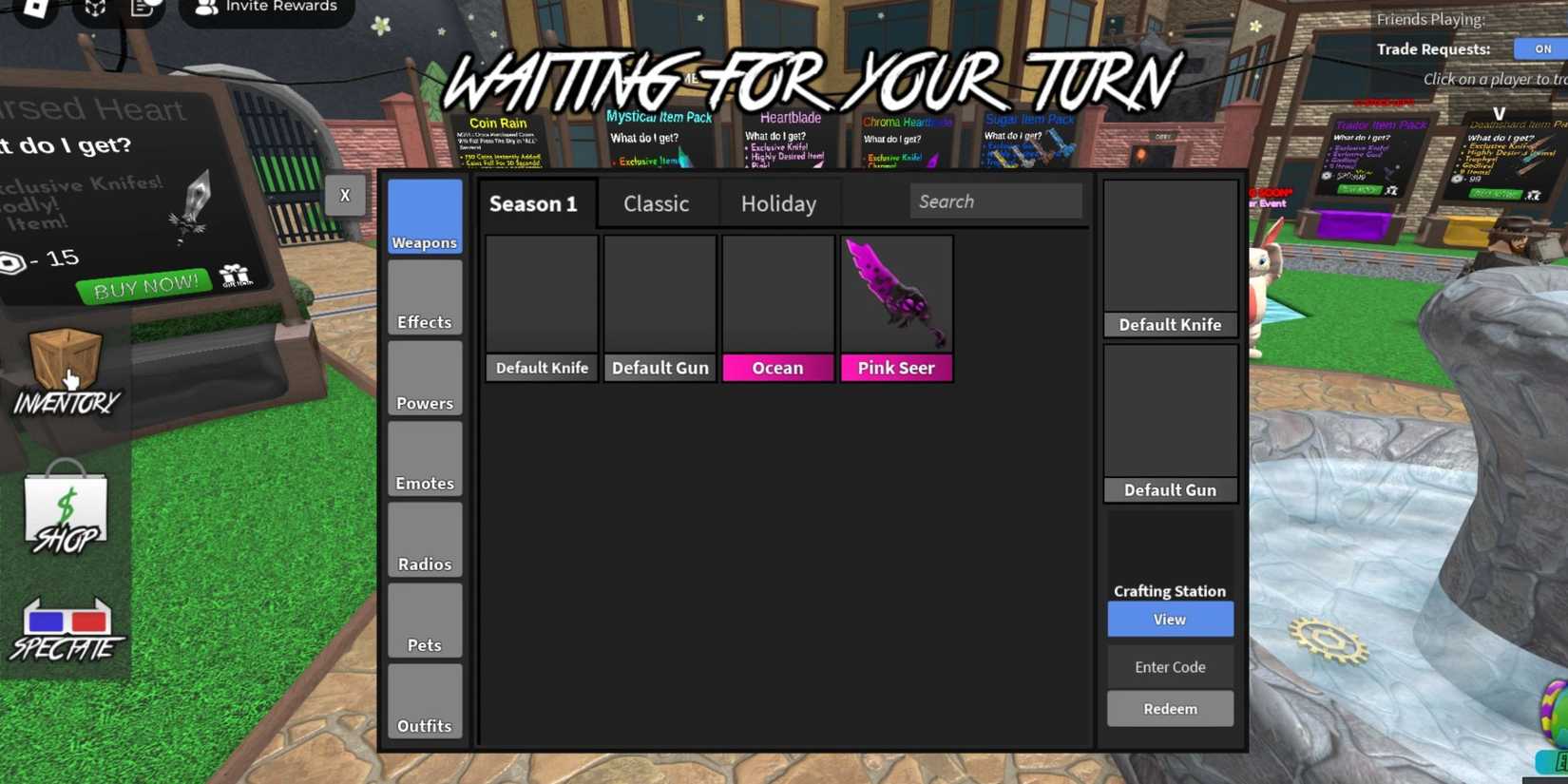 Chase's MM2 the codes tab