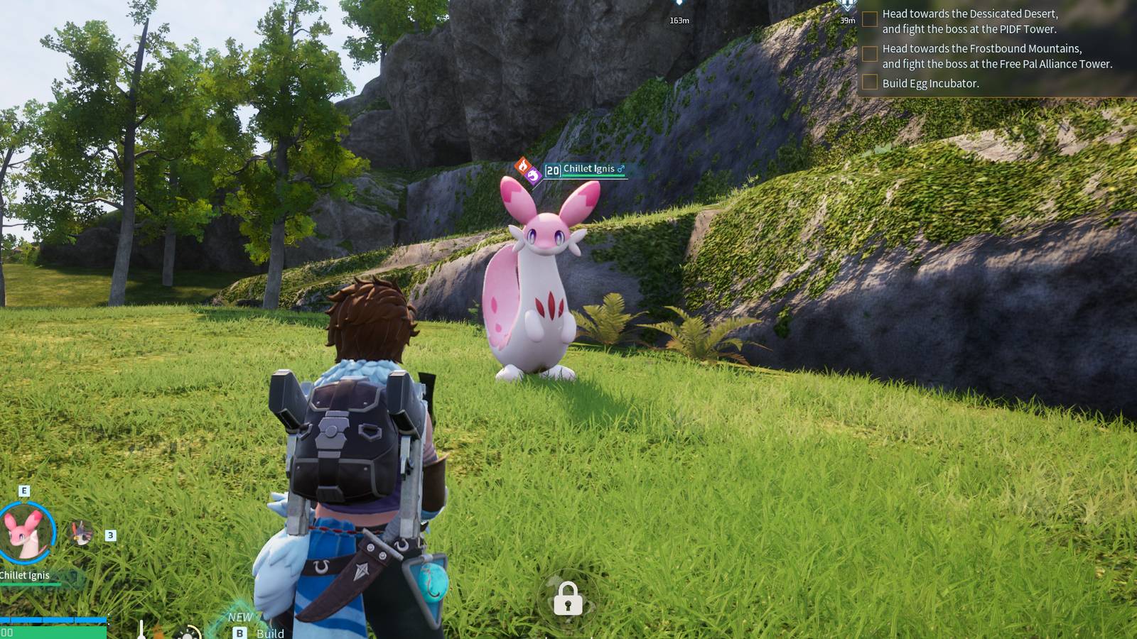 Chillet Ignis in Palworld base