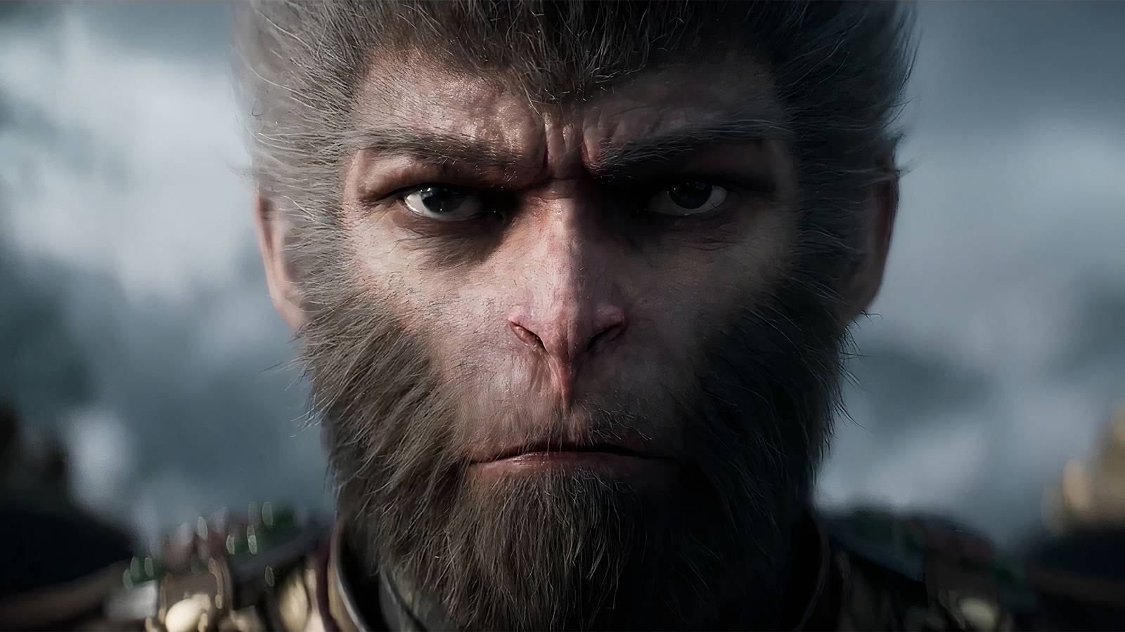 Closeup of character from Black Myth Wukong