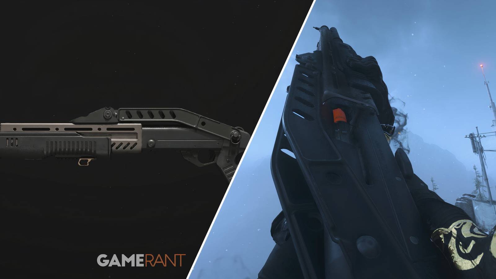 Split-image showcasing the Reclaimer 18 in Modern Warfare 3 and Warzone