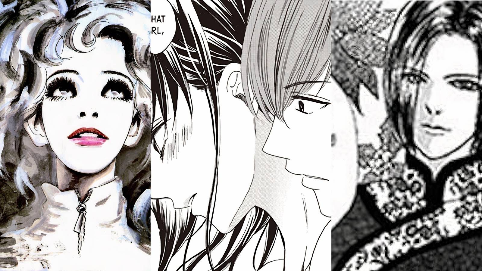 Helter Skelter (left), Something's Wrong With Us (middle), Petshop of Horrors (right)