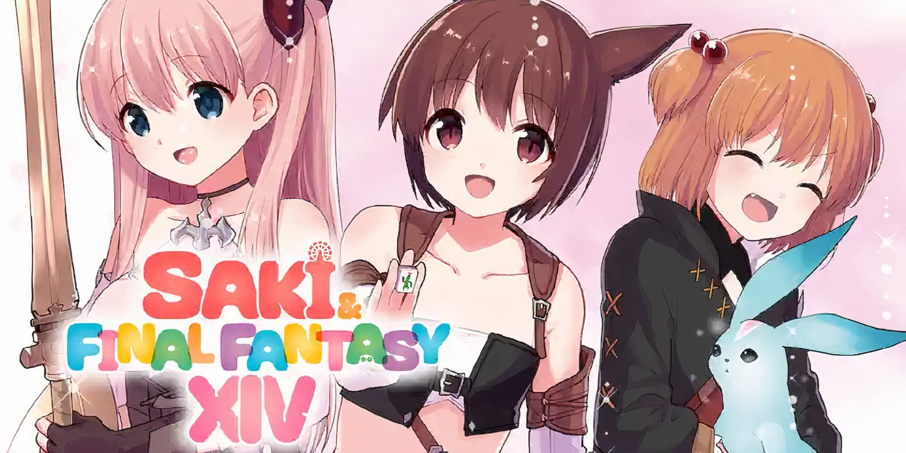 Cover image of Saki and her friends for Saki and FF14