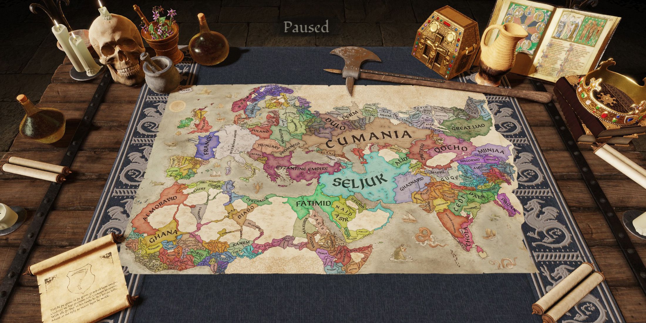 Crusader KIngs 3 Map Zoomed Out