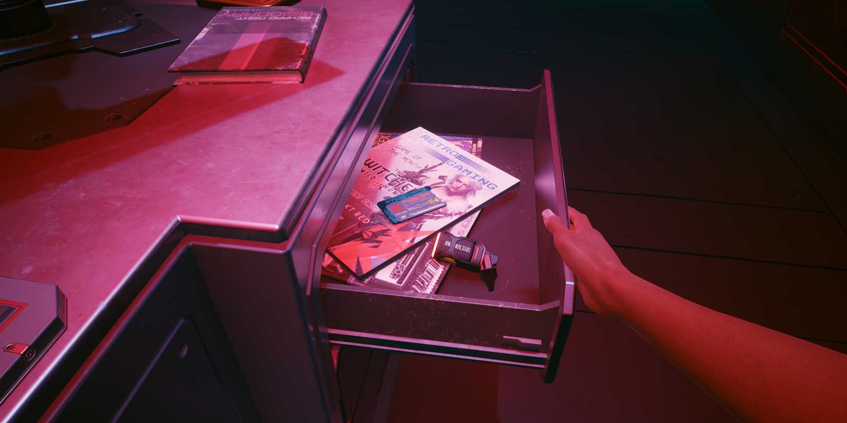 Ciri on the cover of a magazine in Cyberpunk 2077