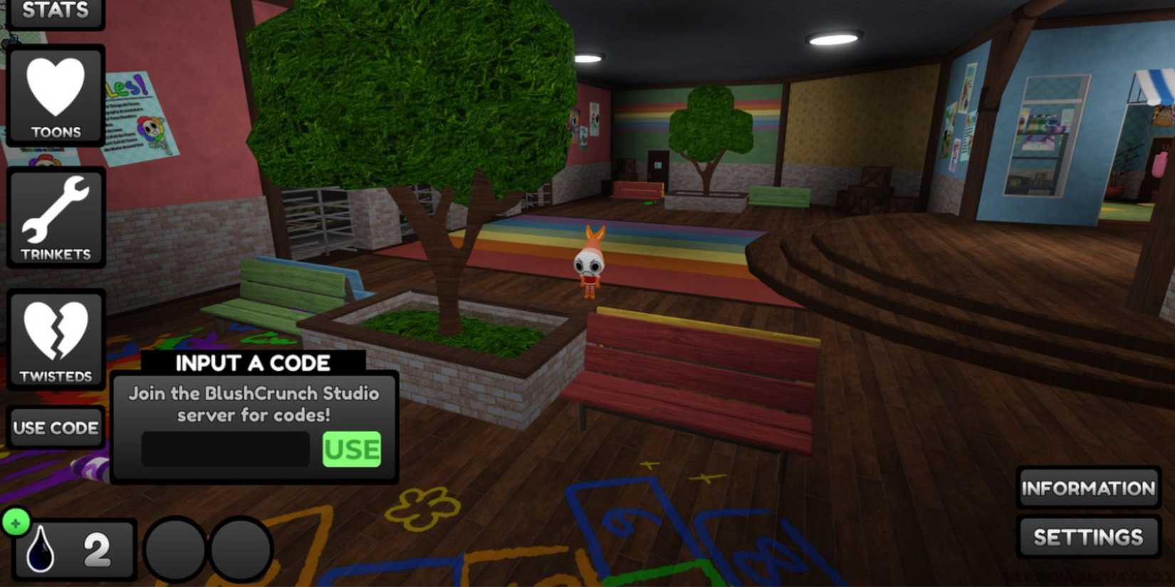 Dandy's World the codes tab